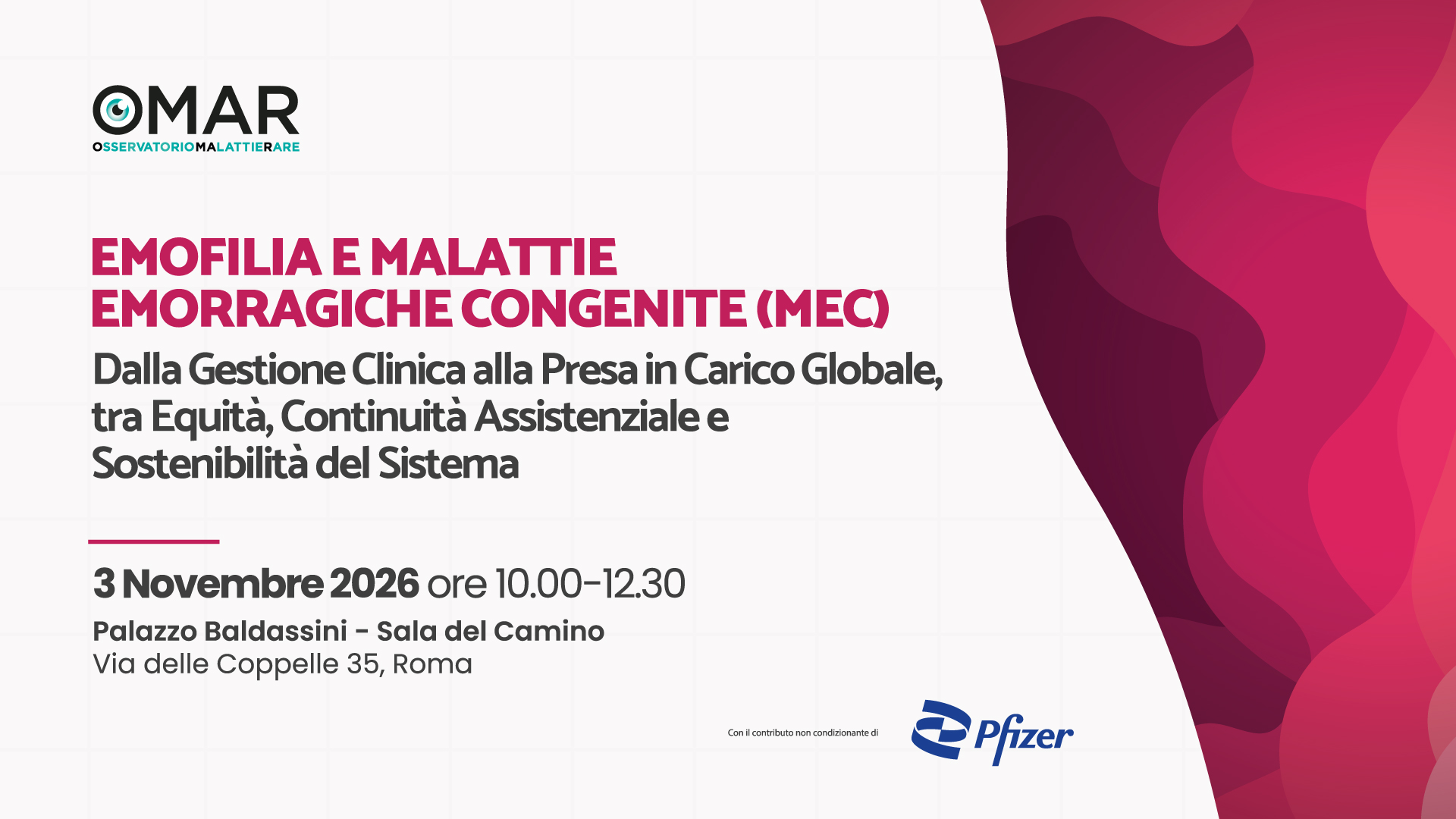 Emofilia e malattie emorragiche congenite (MEC) - Dalla gestione clinica alla presa in carico globale, tra equità, continuità assistenziale e sostenibilità del sistema
