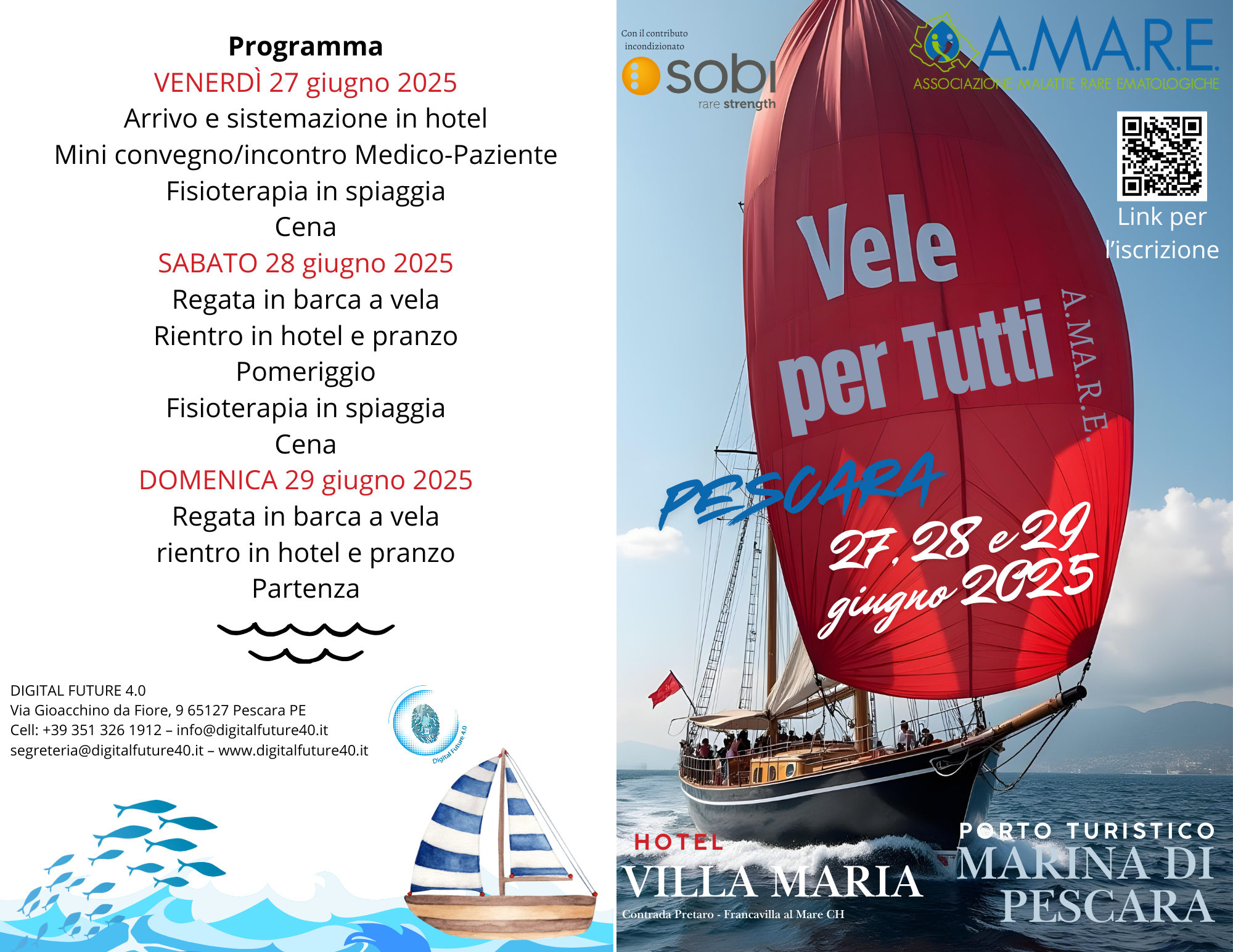 Vele per Tutti: A.MA.R.E. a Gonfie Vele-Mini regata, controlli ecografici e fisioterapia in spiaggia